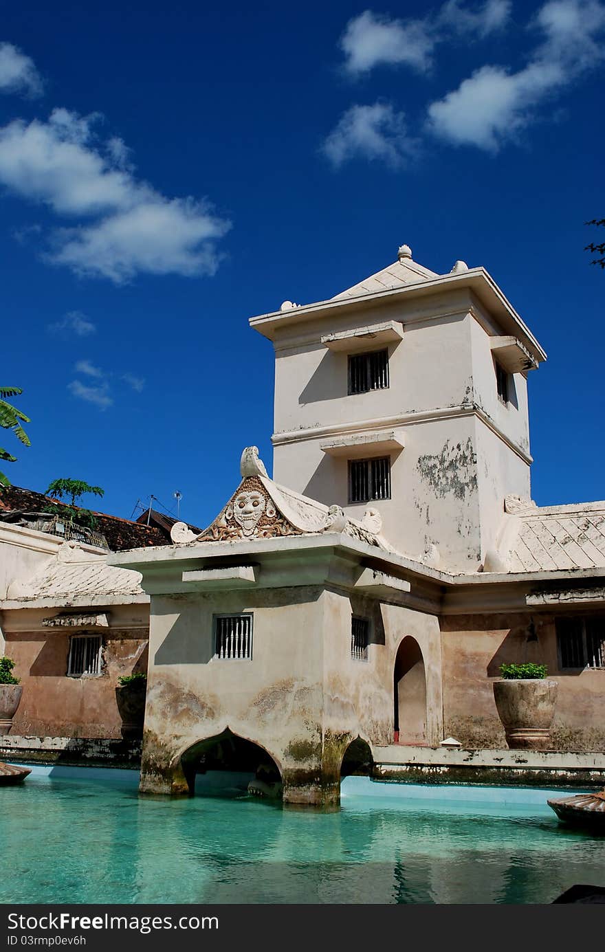 Historic building tamansari in indonesia