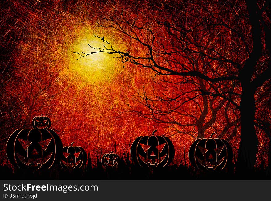 Grunge textured Halloween for background. Grunge textured Halloween for background