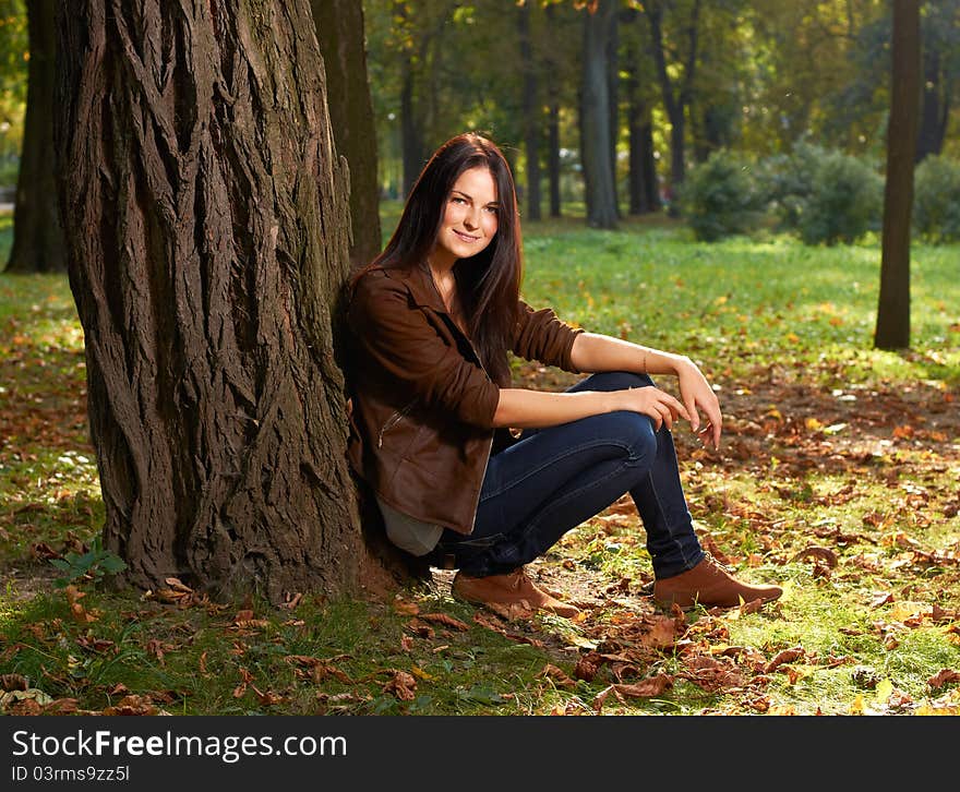 Portrait of young girl outdoors