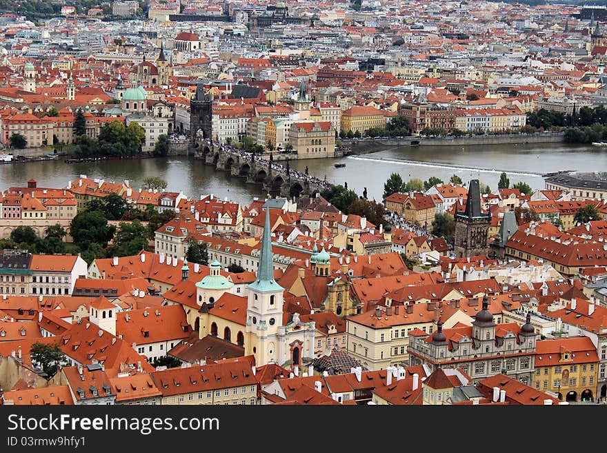 Panorama of the Old Town in Prague (Czech Republic). Panorama of the Old Town in Prague (Czech Republic)