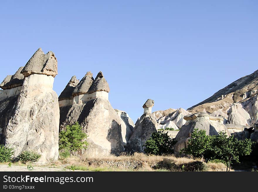 The speciel stone formation of cappadocia