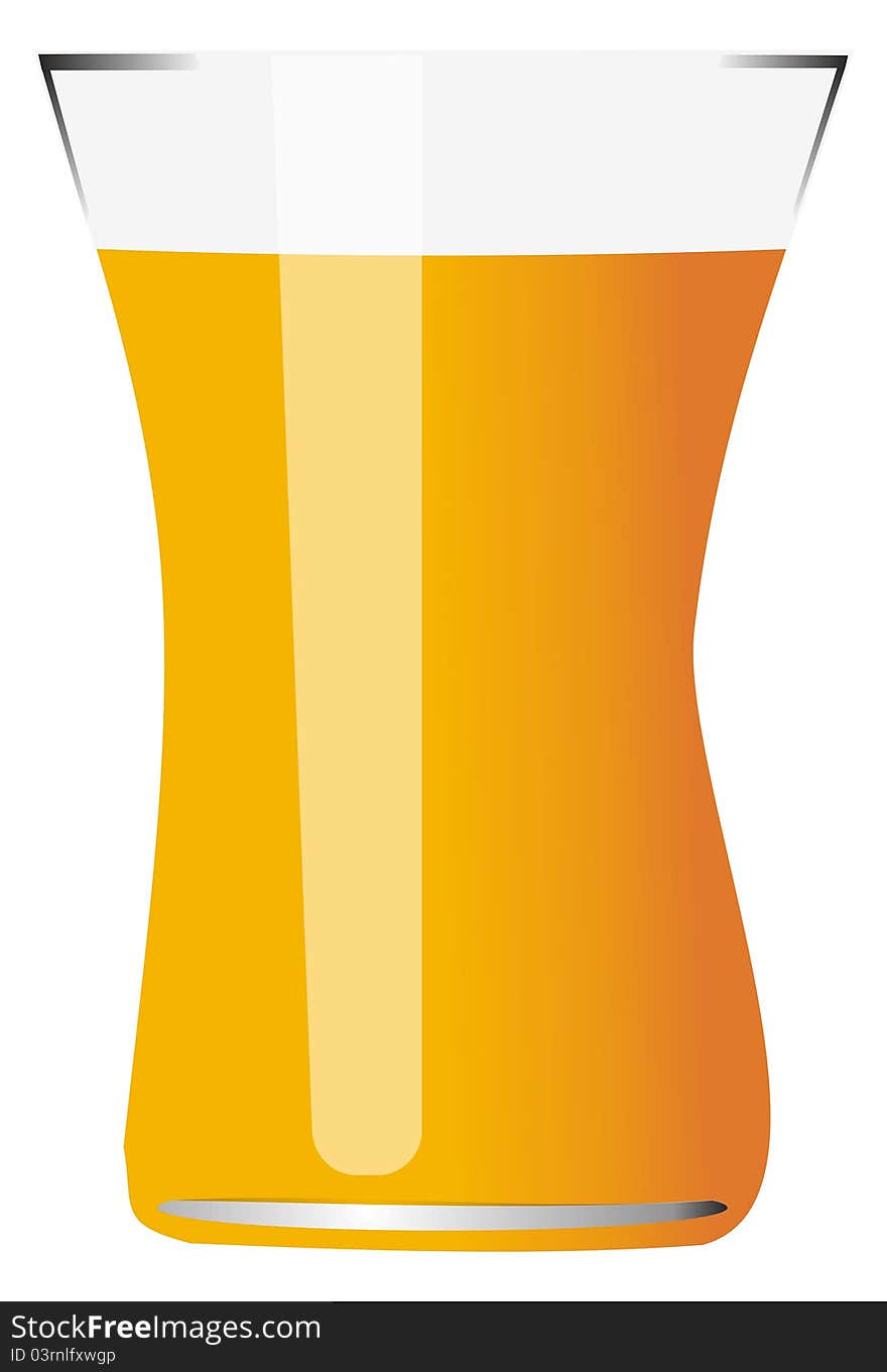 Glass of orange juice