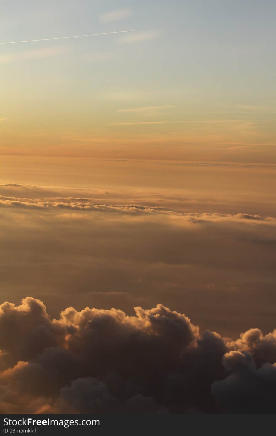 The sky at 10,000 feet