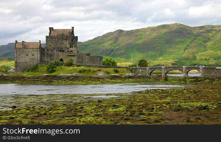 Famous Eilean Donan castle in Scotland