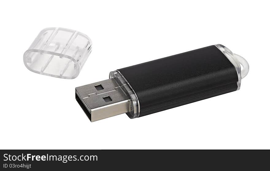 Usb flash memory, close-up,