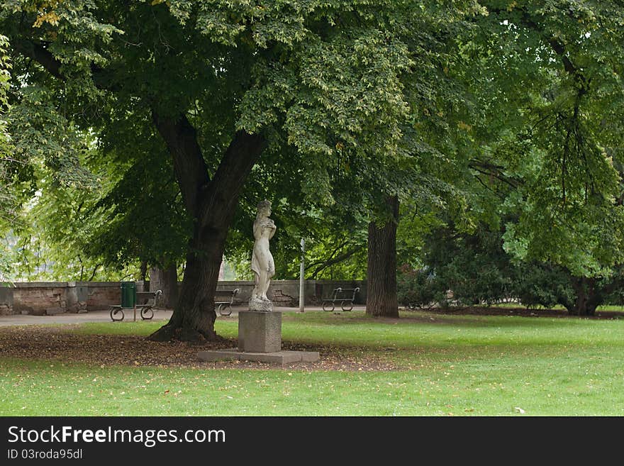 The Beautiful Park Of Prague