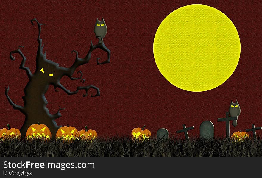 Bat fly full moon halloween background. Bat fly full moon halloween background