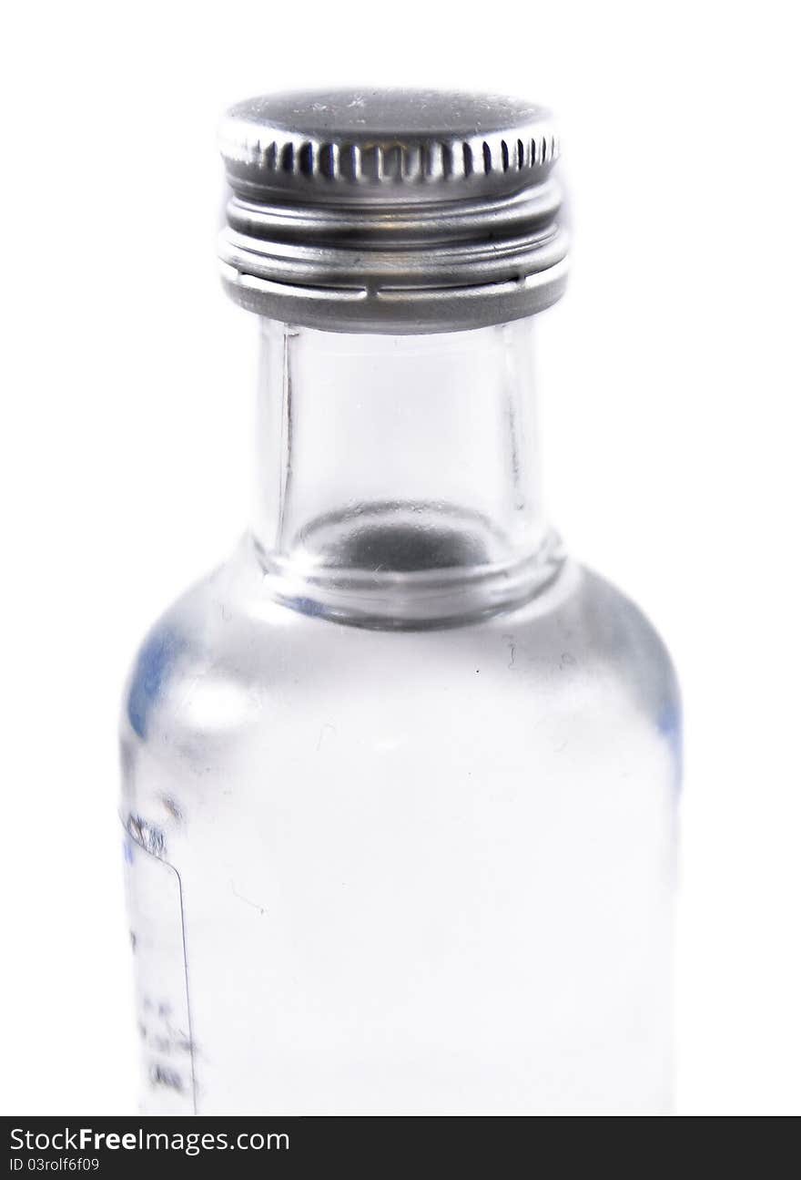 A bottle isolated on a white background. A bottle isolated on a white background