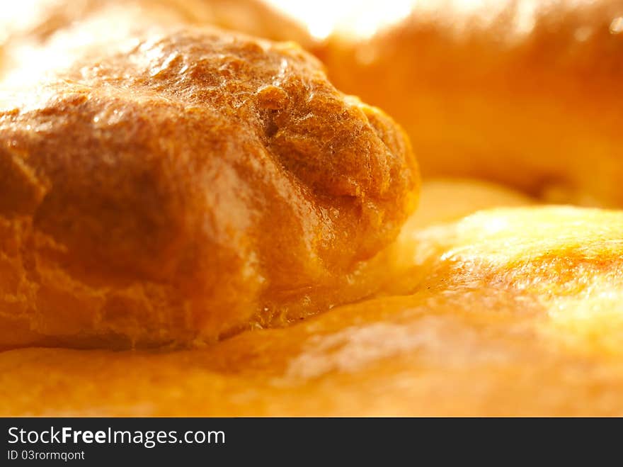 Crisp bread baked at home. Macro (shallow DOF). Crisp bread baked at home. Macro (shallow DOF)