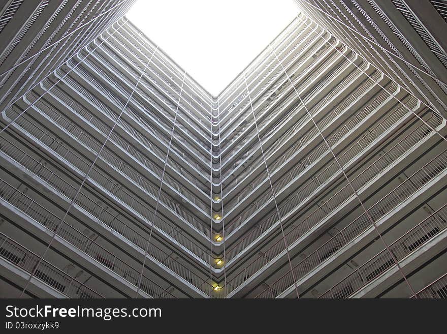 Packed Hong Kong public housing