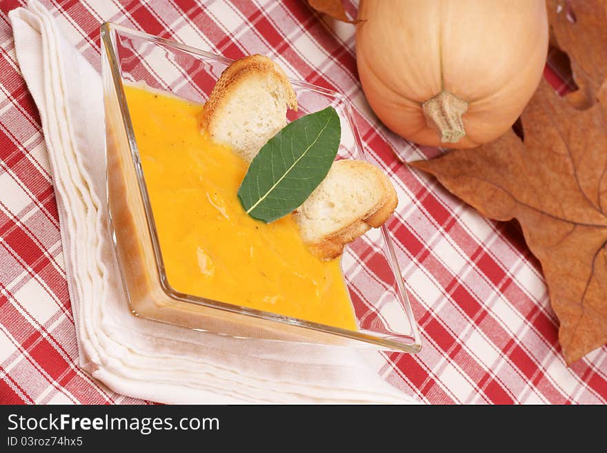 Cream of squash soup