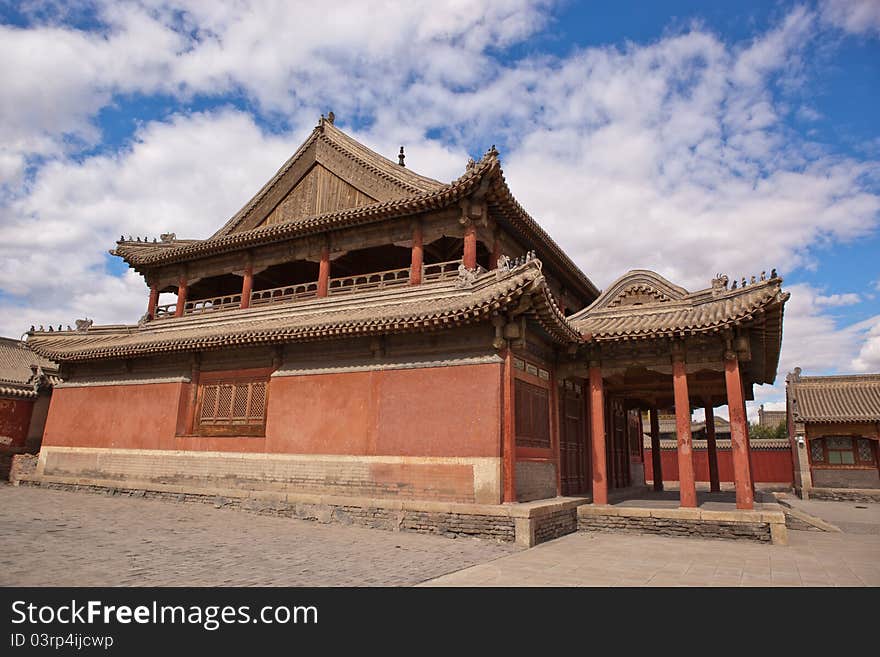 Beizi Temple, one of the largest lamaseries of Inner Mongolia