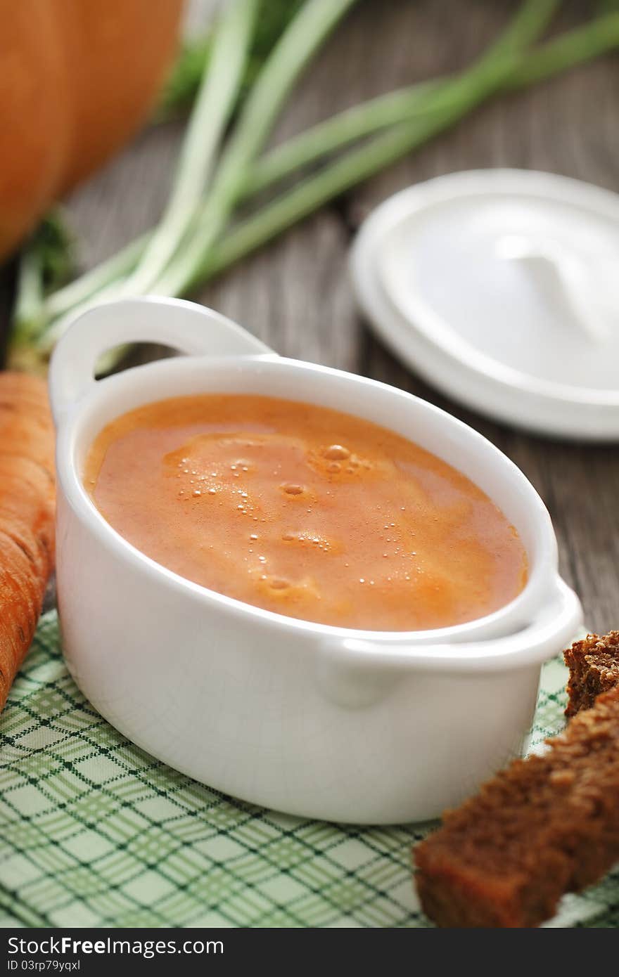 Bowl Of The Vegetable Soup