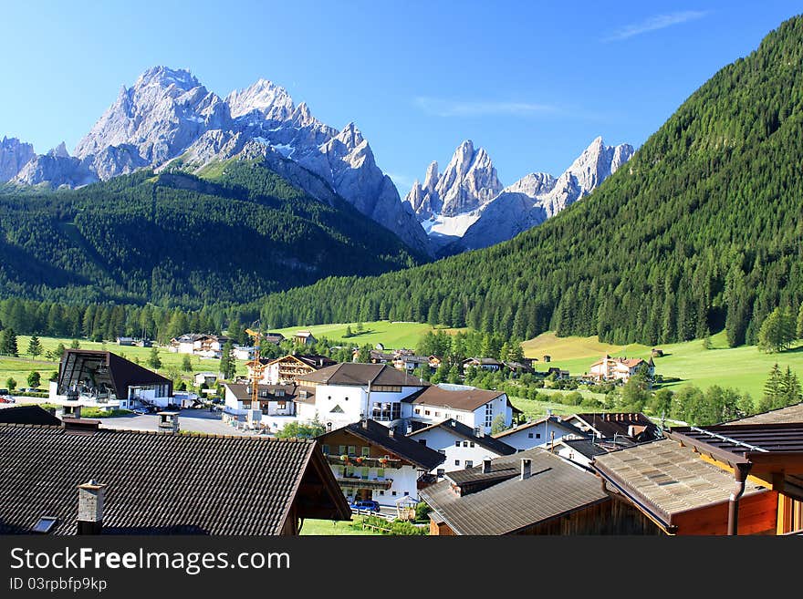 Landscape In The Dolomites Alps