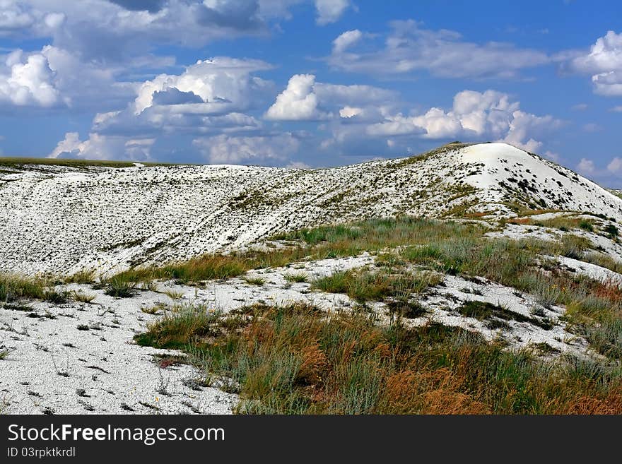 Chalk hills.