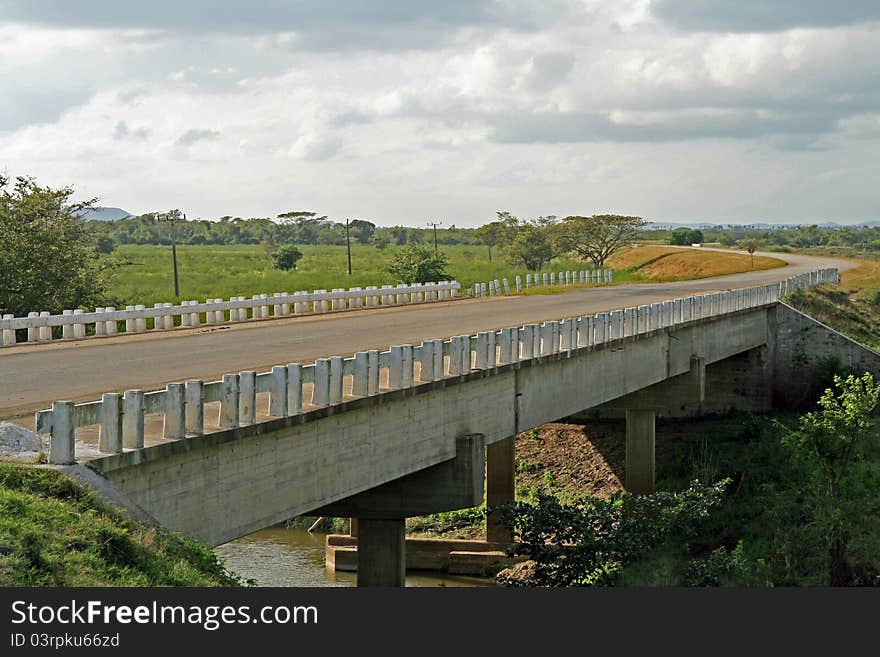 Bridge over a river somewhere in Cuba