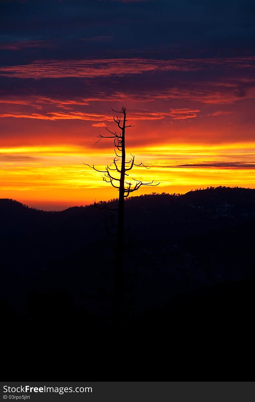 Sunset Over Yosemite