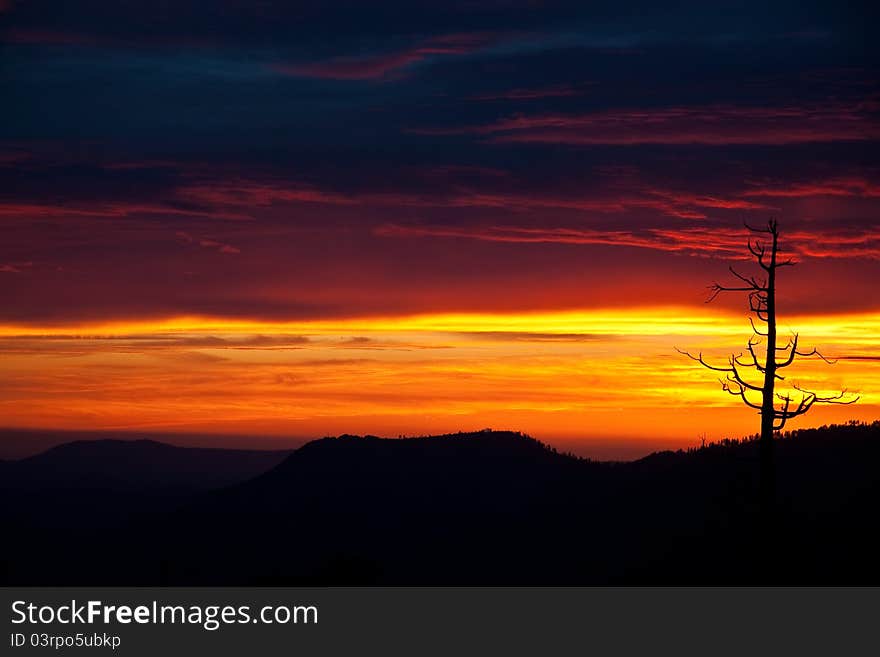 Sunset over Yosemite