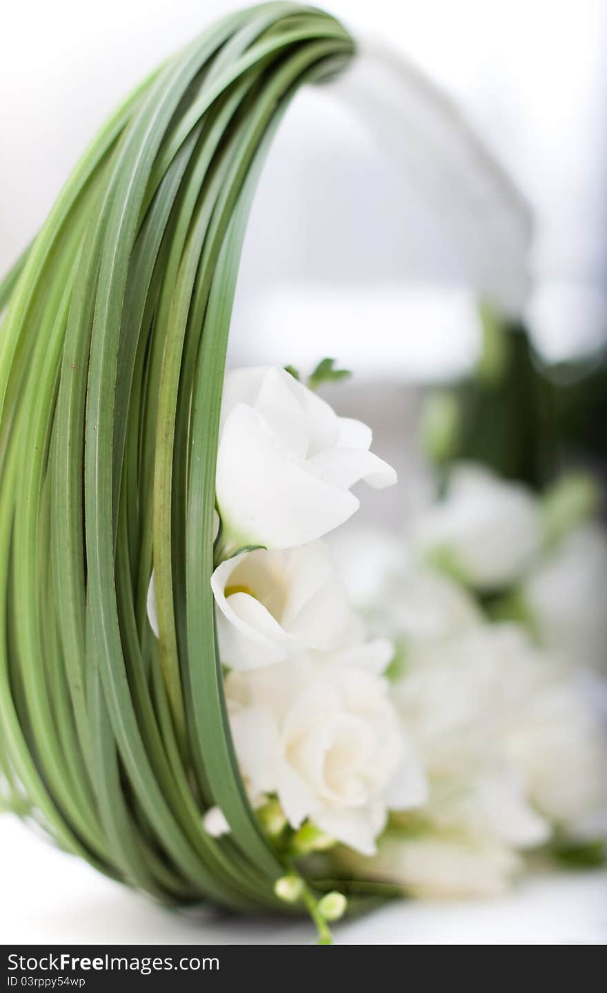 Wedding bouquet in shape of a purse