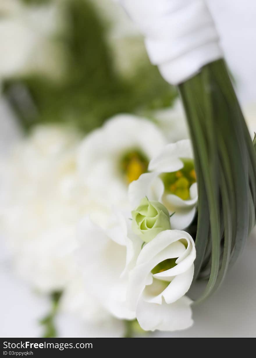 Wedding bouquet in shape of a purse