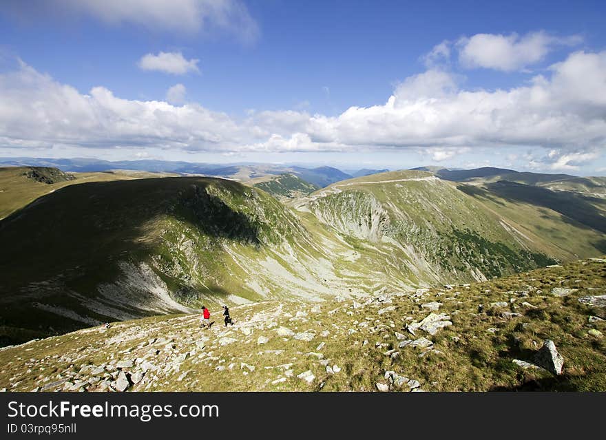 Mountain landscape in Parang Mountains