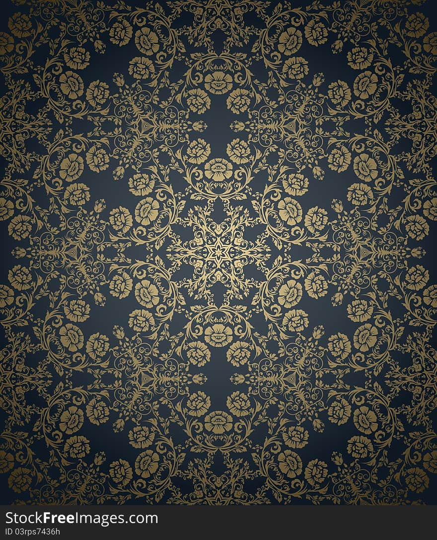 Seamless pattern in retro style