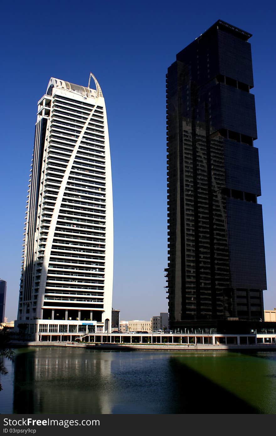 Dubai jumeirah lake towers day time. Dubai jumeirah lake towers day time