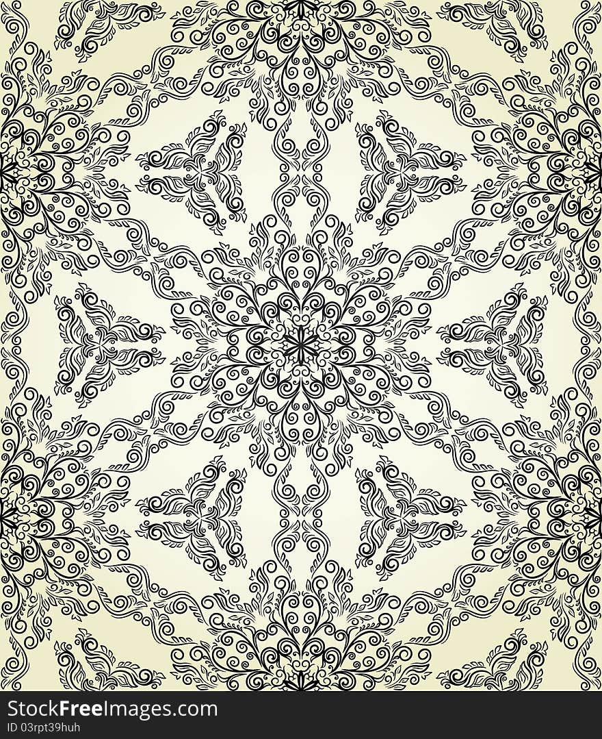 Seamless pattern in retro style