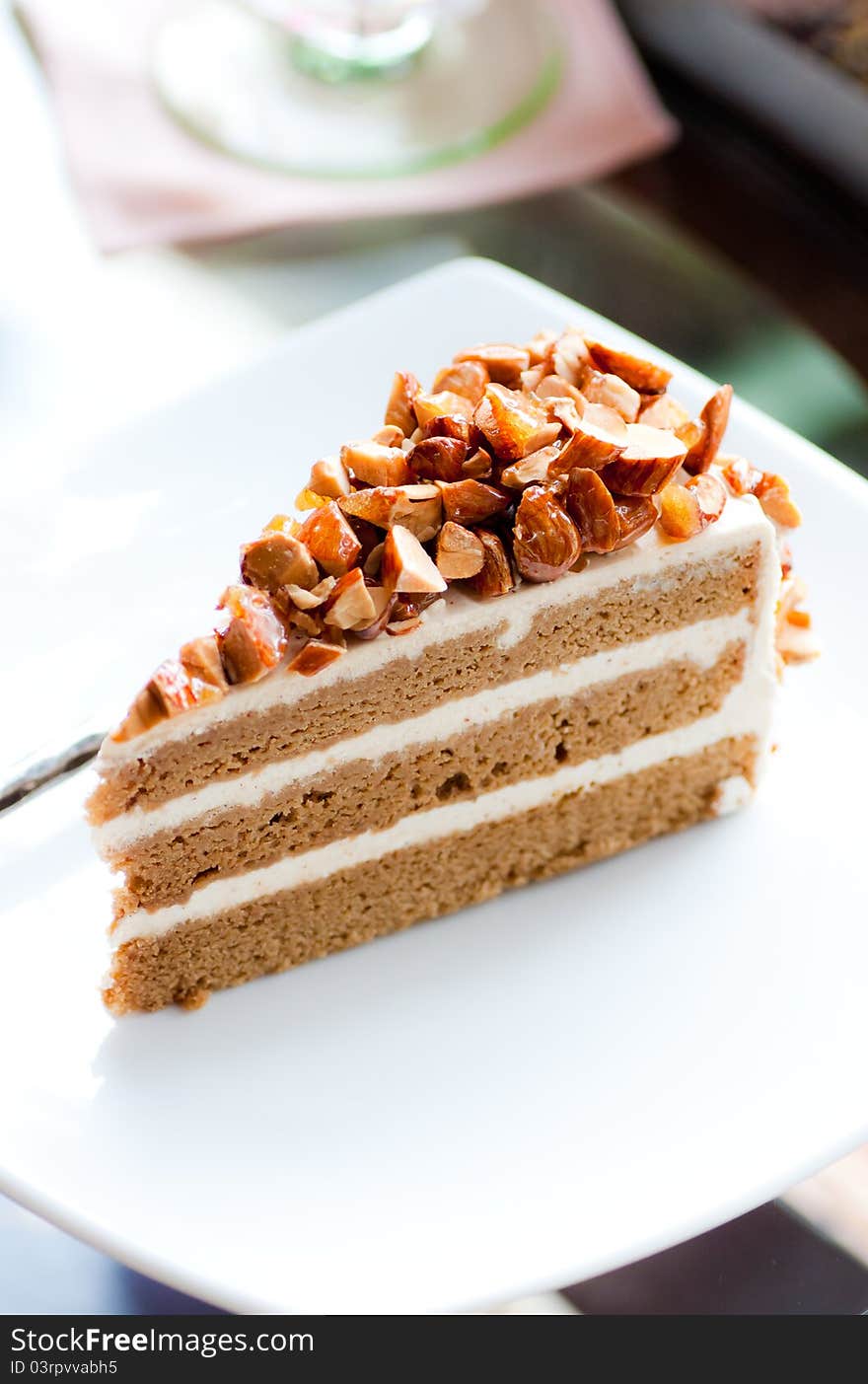 Coffee Almond Cake