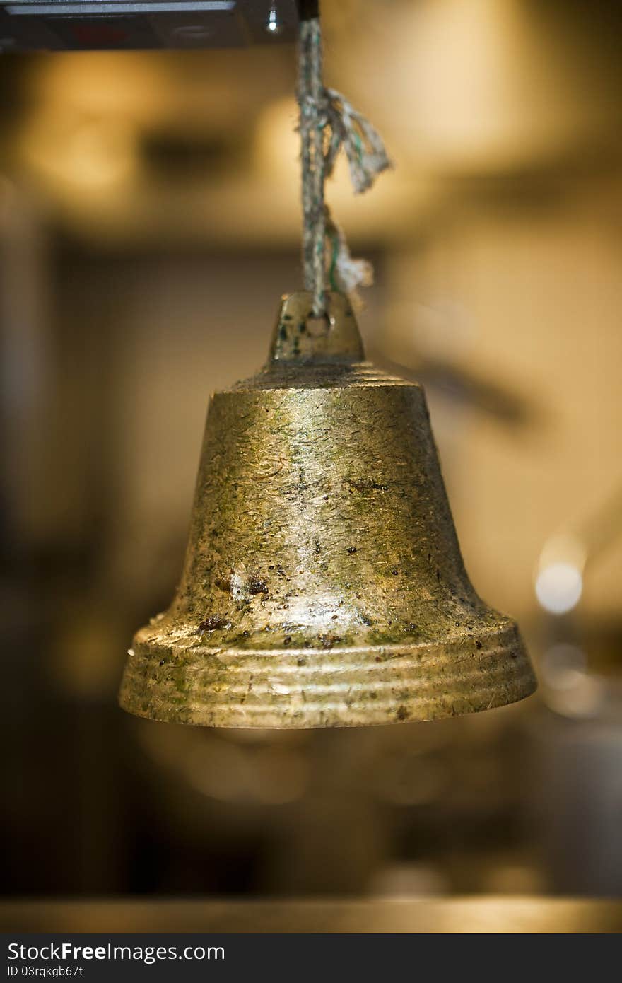 Rustic Bronze Bell with short focal depth