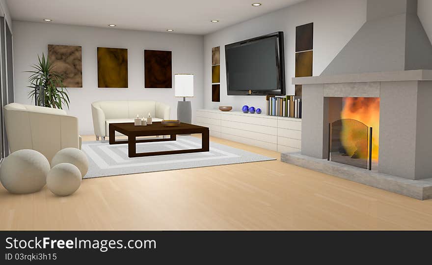 Fireplace room