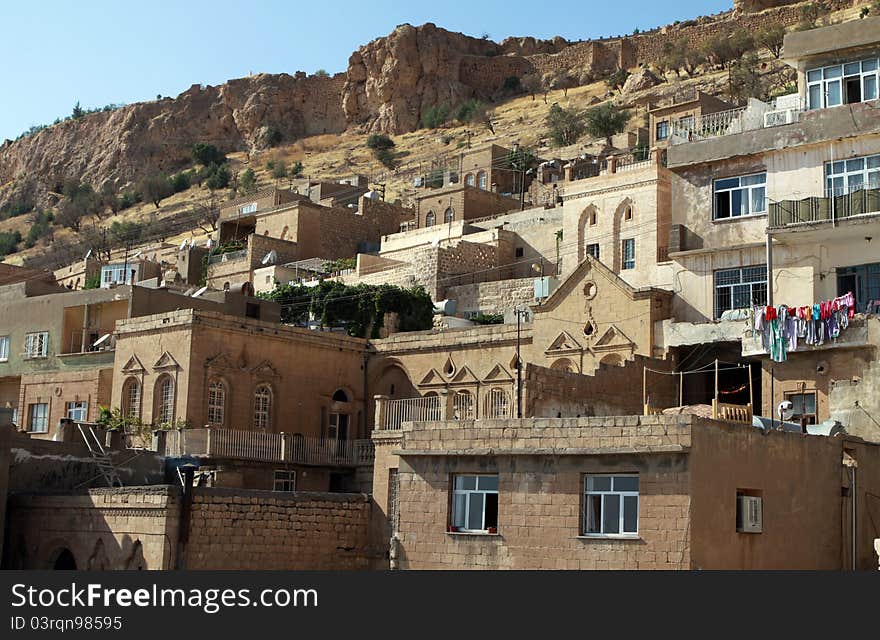 A view of houses of Mardin, Turkey. A view of houses of Mardin, Turkey.