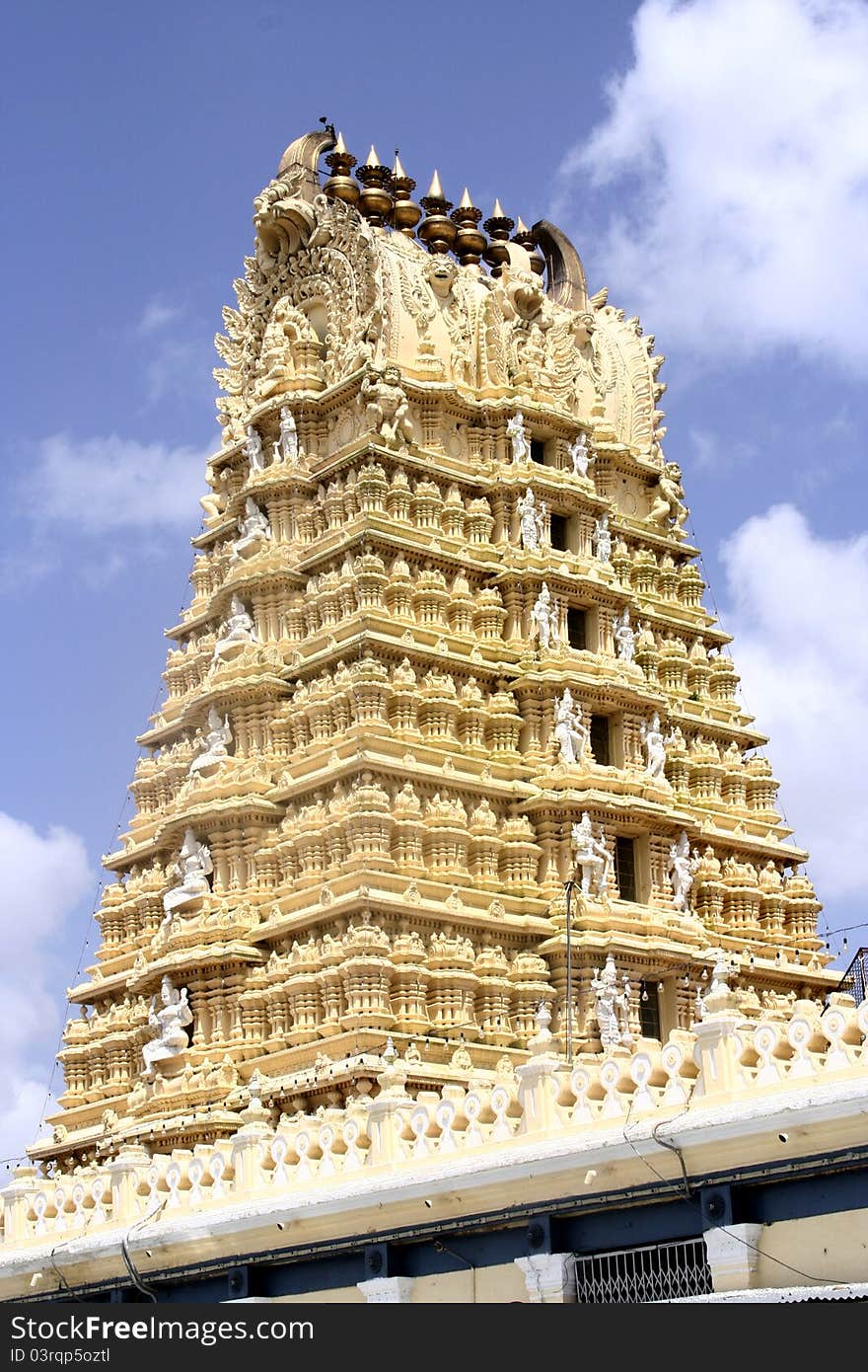 Sri Chamundeswari Temple, Chamundi Hill, Mysore, India. Sri Chamundeswari Temple, Chamundi Hill, Mysore, India