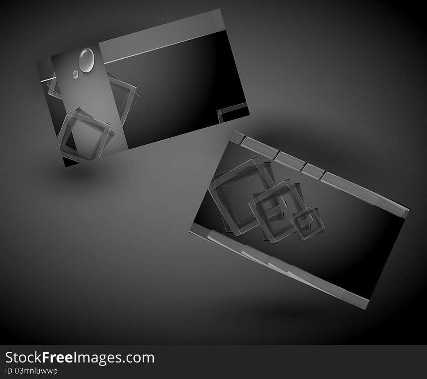 Business card design illustration