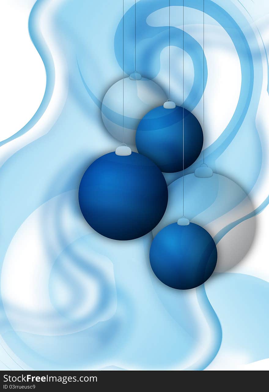 An abstract cold christmas design for background