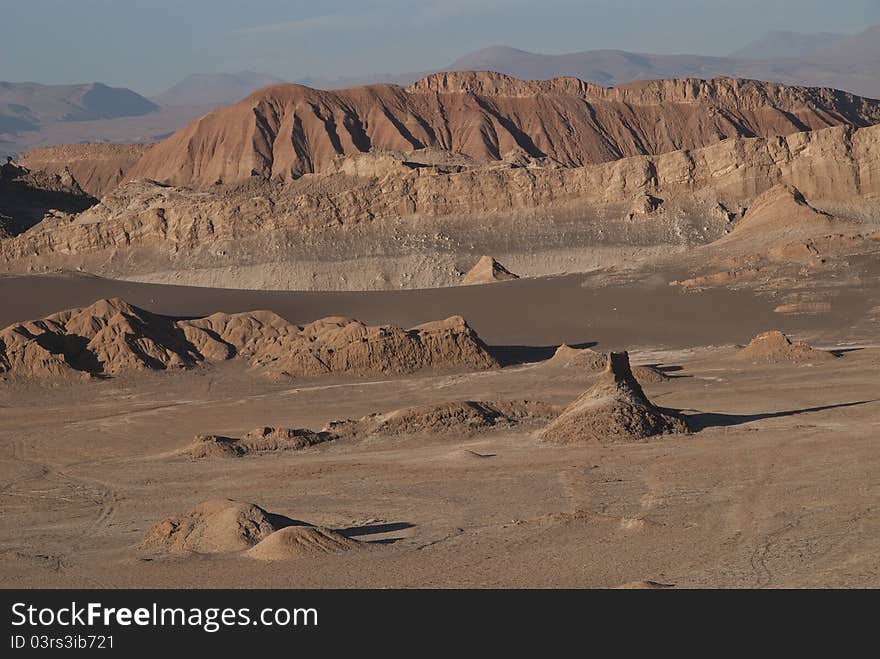 Valle del la Luna in atacama desert. Valle del la Luna in atacama desert