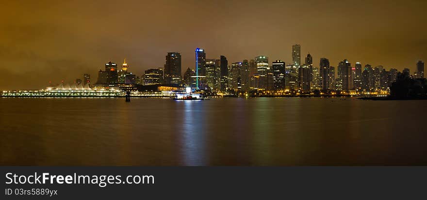 Vancouver BC Canada Downtown Skyline