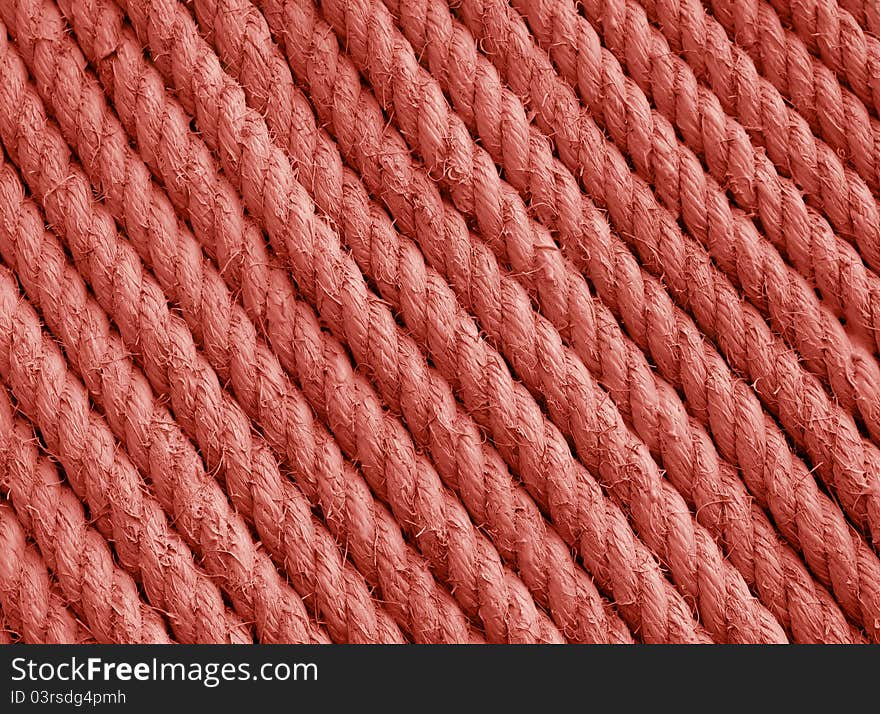 Background texture red stucture wall rope