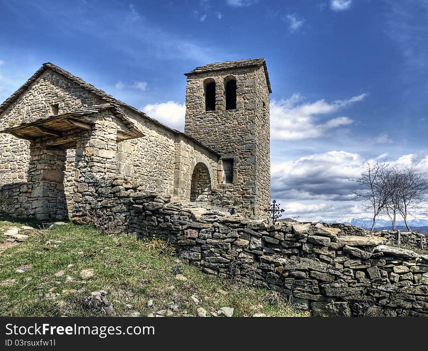 Church of the Sierra de Guara, Huesca, Spain