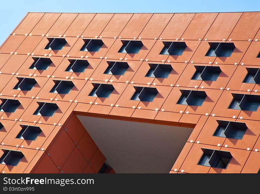 New offices, modern architecture, during a sunny day. New offices, modern architecture, during a sunny day.