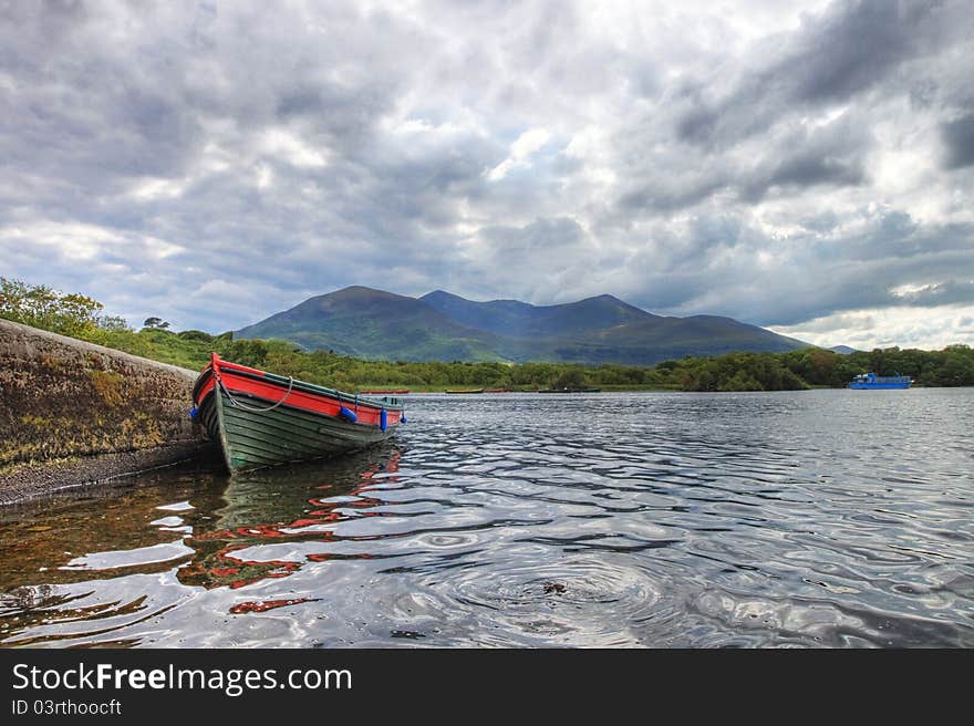 Boat On The Lake In Killarney - Ireland.