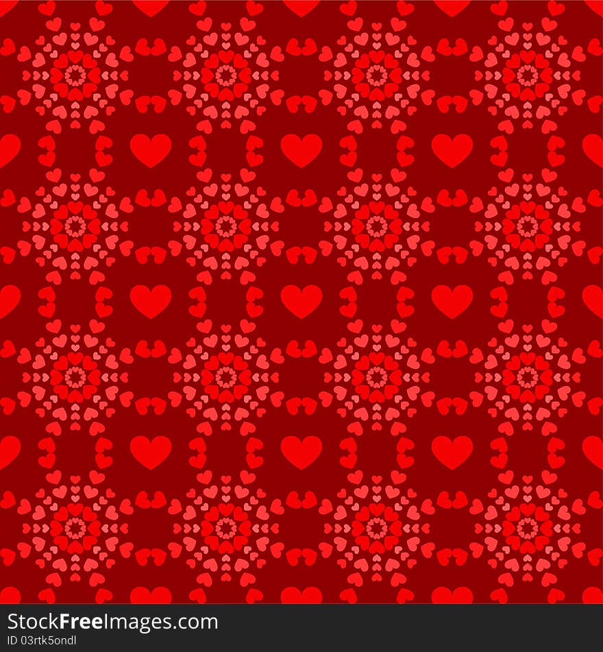 Seamless Valentine`s background with hearts. Seamless Valentine`s background with hearts