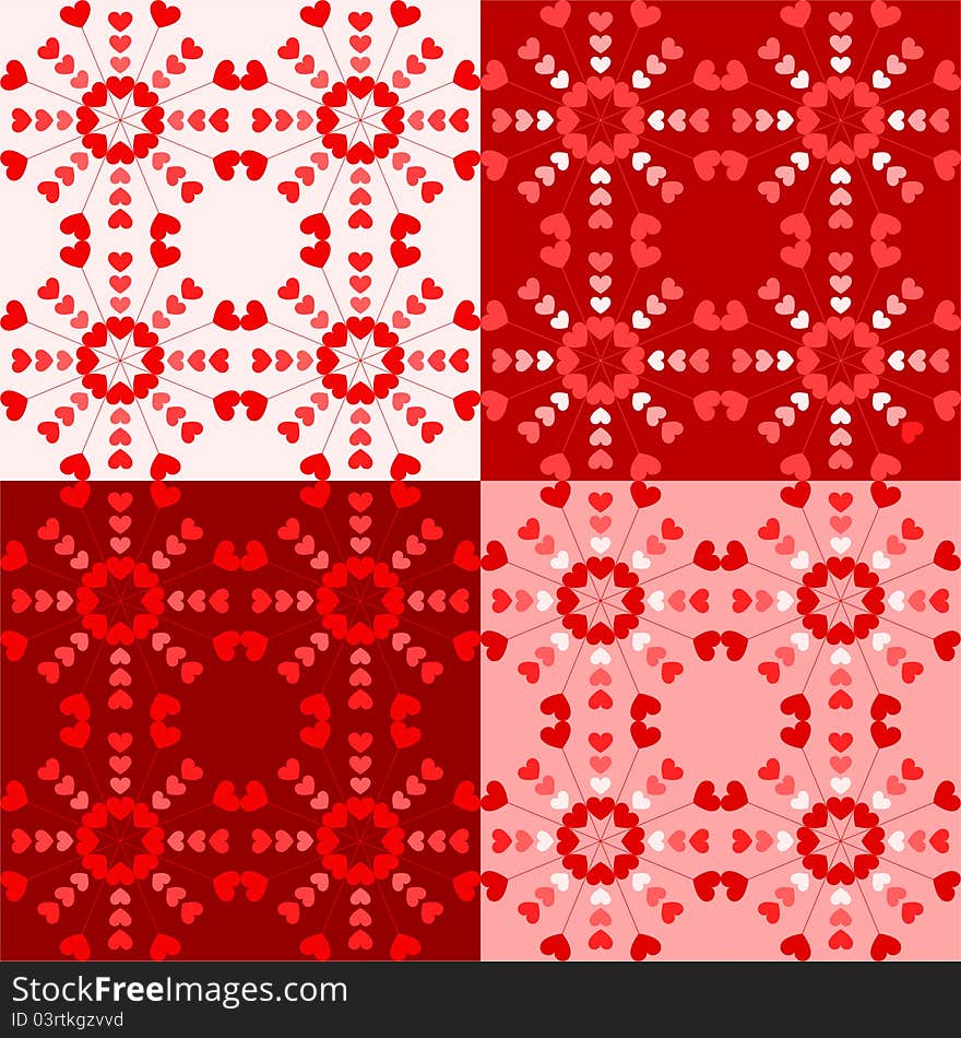 Seamless Valentine`s background with hearts. Seamless Valentine`s background with hearts