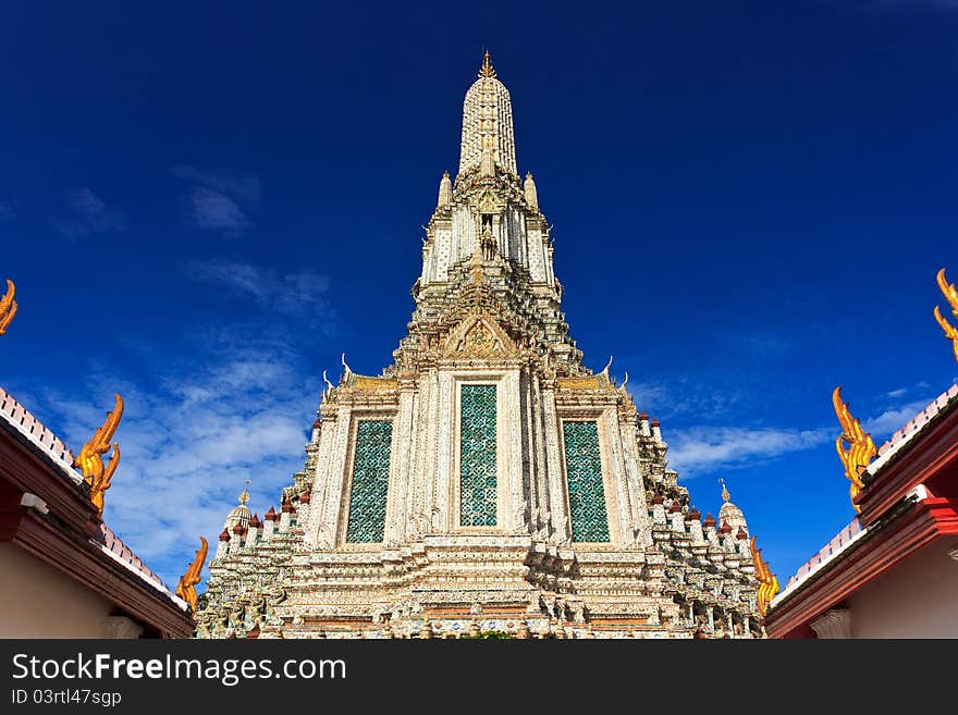 Stupa in Wat-Thai ancient building. Stupa in Wat-Thai ancient building