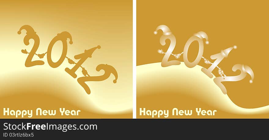 Illustration: Amusing New Year S Figures 2012