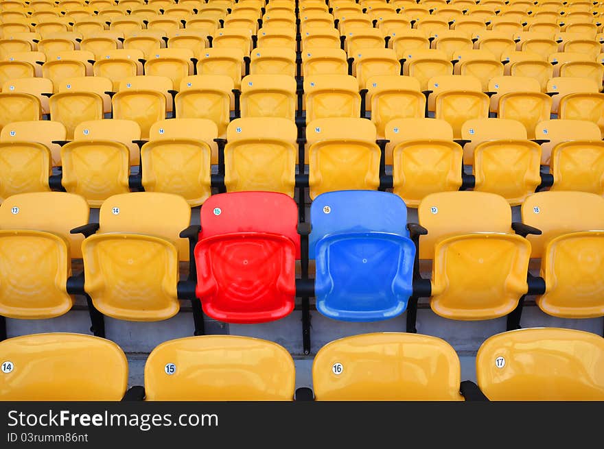 Stadium color seat