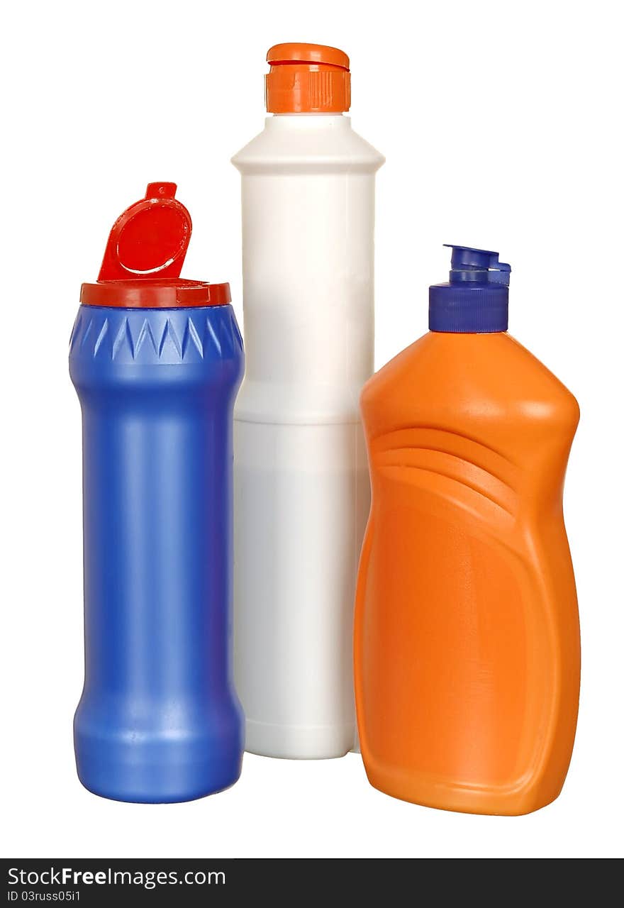 Plastic Bottle With Cleanser