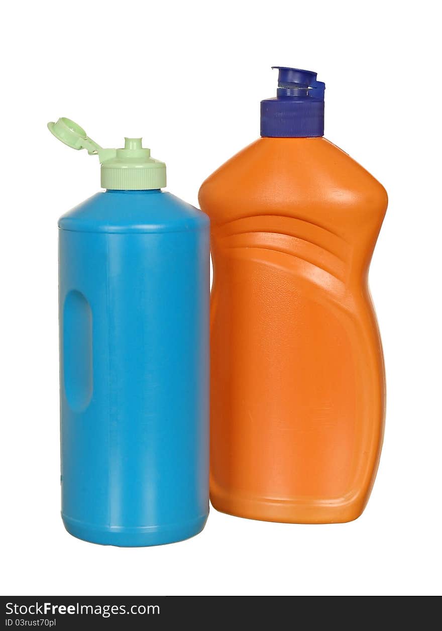 Plastic Bottle with cleanser