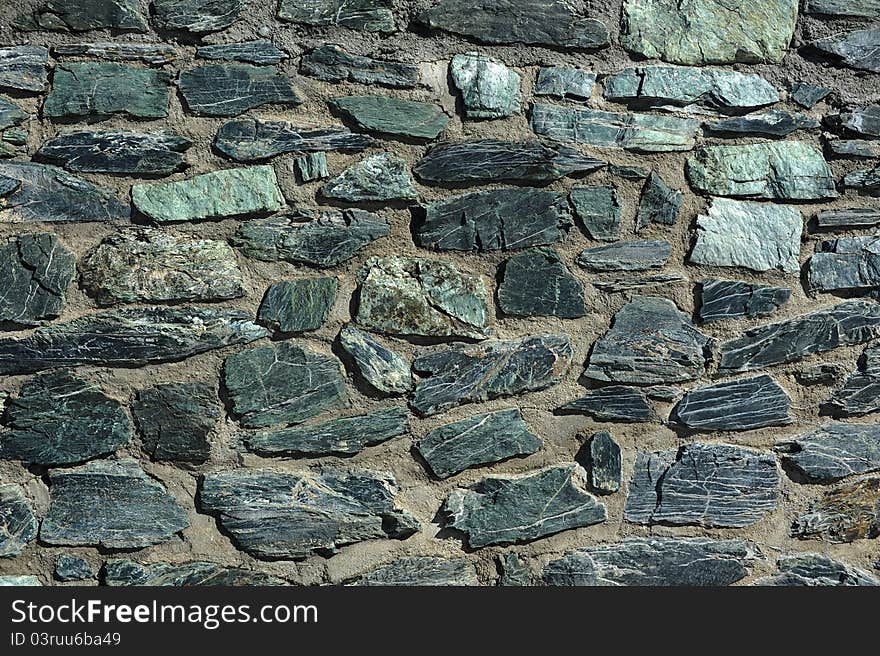 Stone wall detail