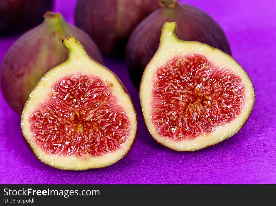 Fresh,ripe Figs,a close up shot